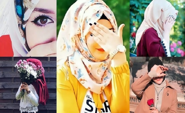 stylish instagram hijab dp.