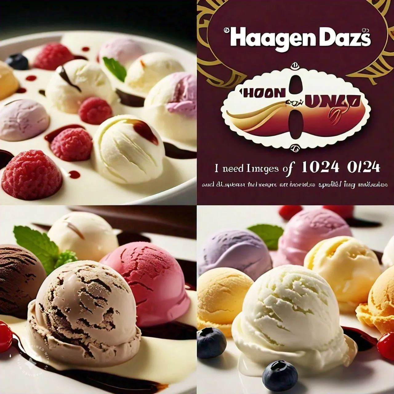 Haagen Dazs Menu