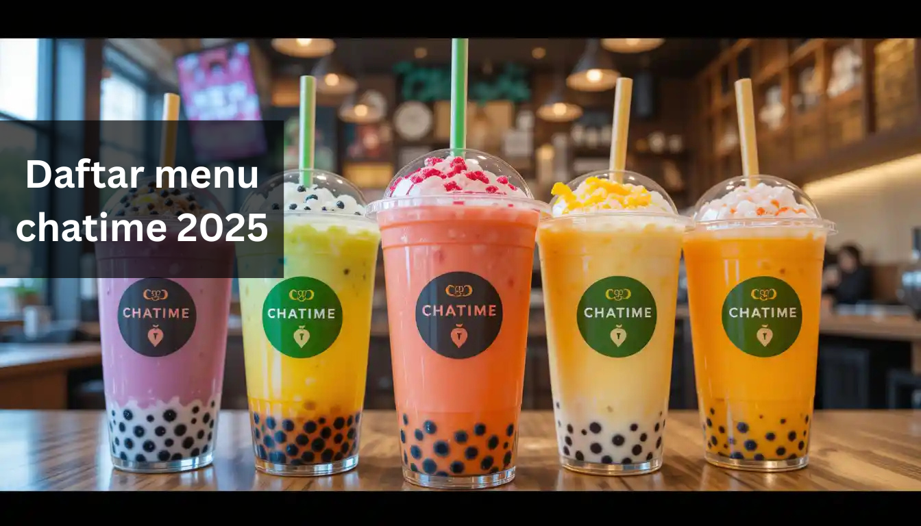 daftar menu chatime 2025