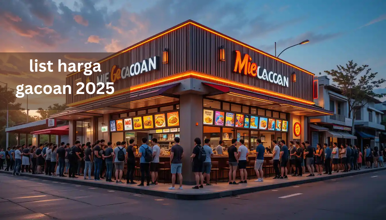list harga gacoan 2025
