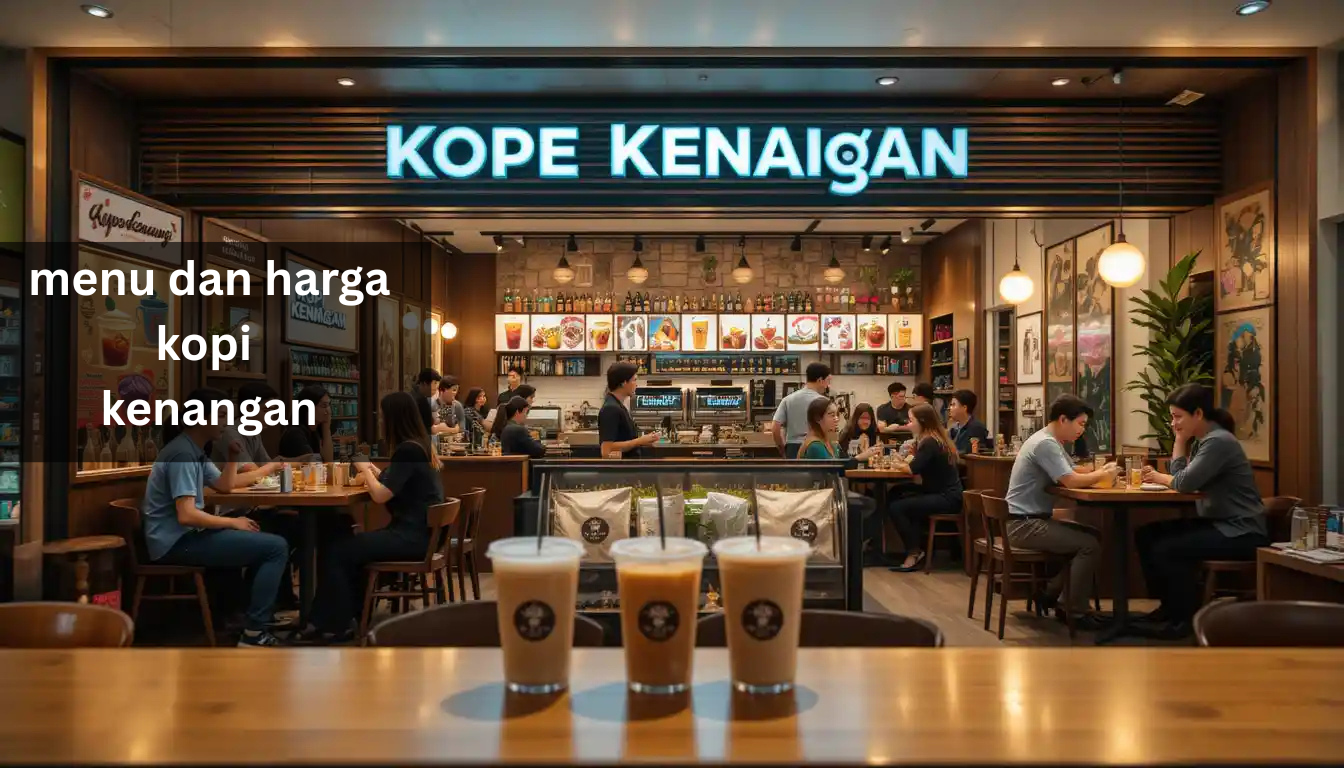 menu dan harga kopi kenangan
