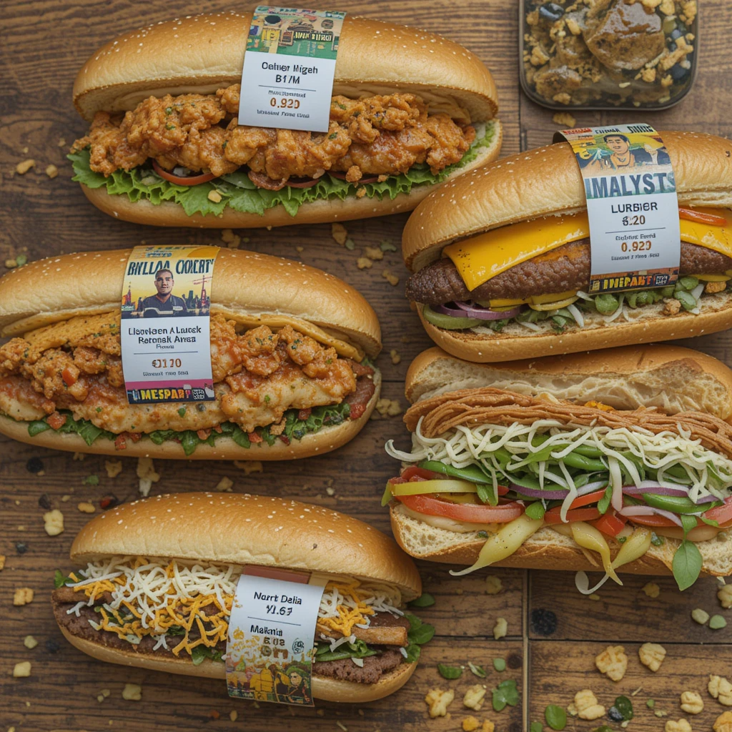 menu di subway 