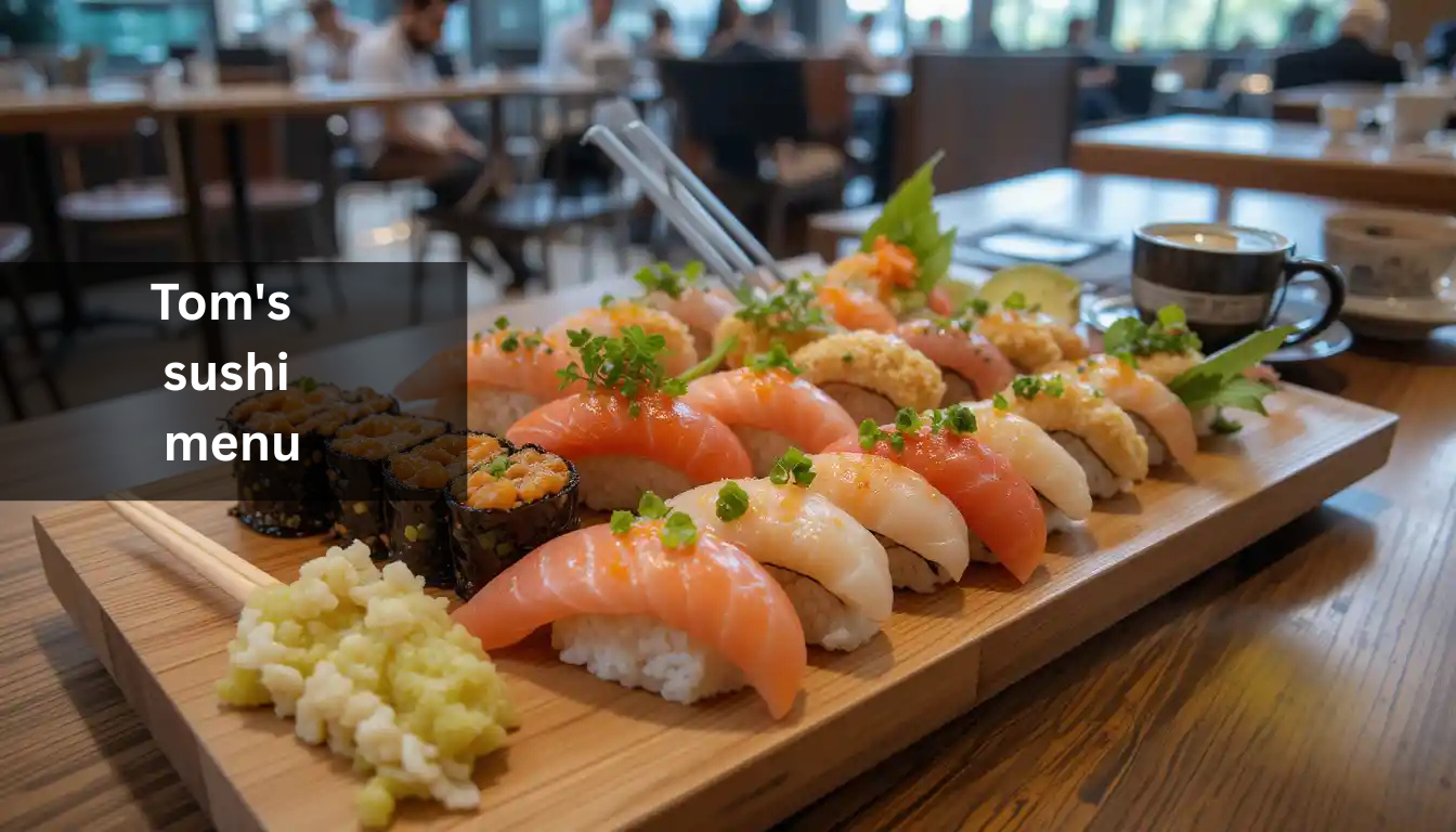 tom's sushi menu
