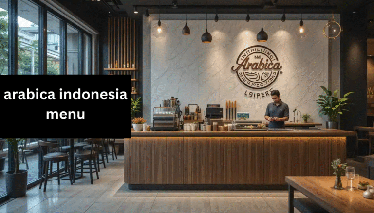 arabica indonesia menu