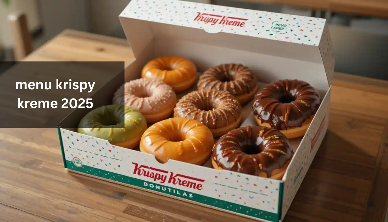 menu krispy kreme 2025