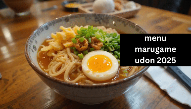 menu marugame udon 2025